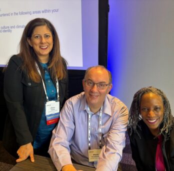 Charu, Teri and Miquel group photo 