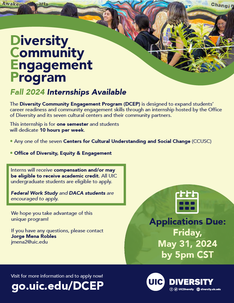 DCEP Internship flyer